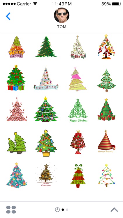 Christmas Tree Emoji Stickers for iMessage by Rezoan Shuvro