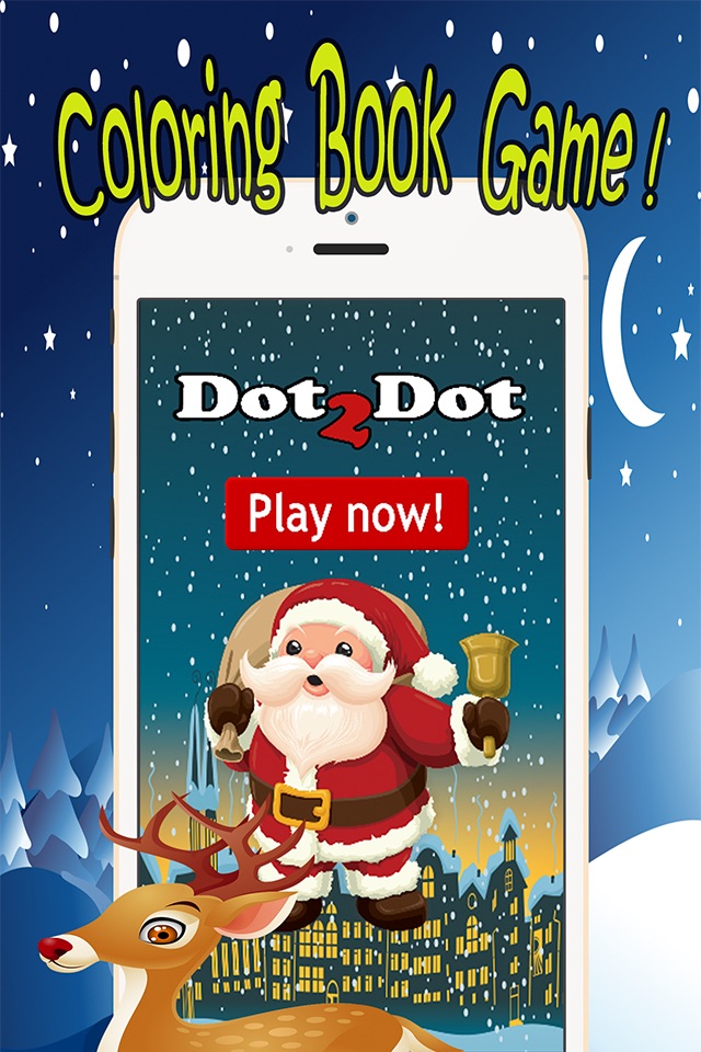 Santa Claus Dot to Dot: happy xmas kids fun games screenshot 4