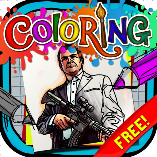 Coloring Book Paint Picture “for Grand Theft Auto” icon