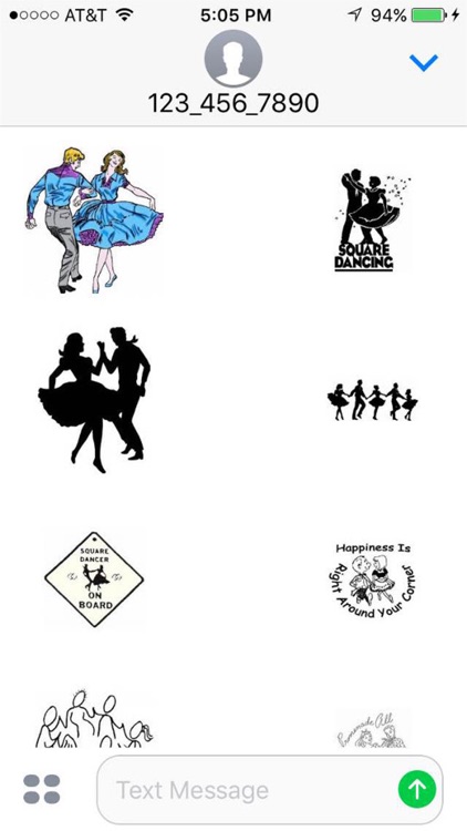 Square Dance Stickers
