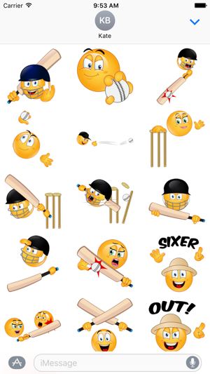 Cricket Emoji Stickers(圖2)-速報App