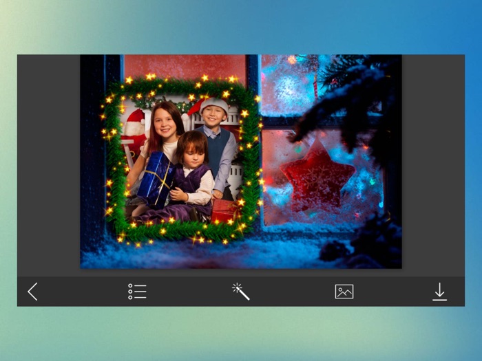 Christmas Tree Frame - Frame editor