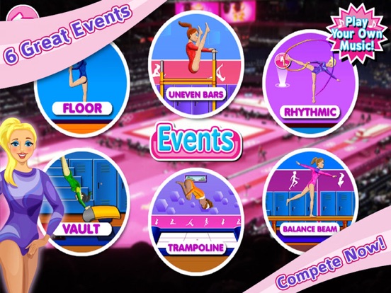 Elite Gymnastics Events Games на iPad