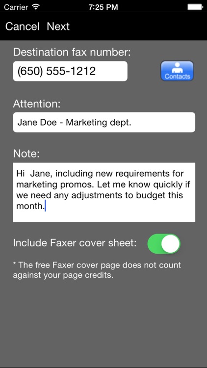 Faxer™ (a US800.com service)