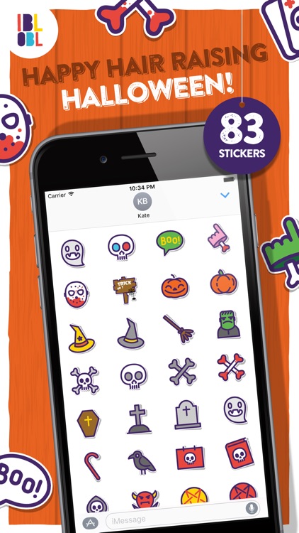 Ibbleobble Halloween Stickers for iMessage