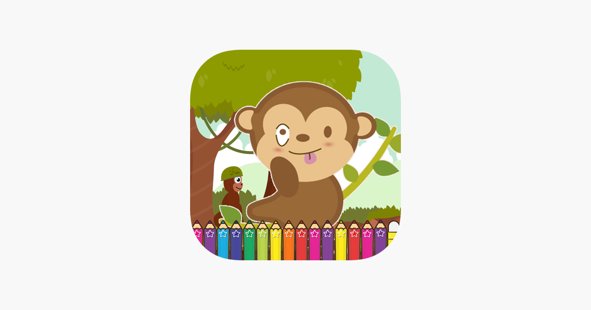 Download ‎Monkey Coloring Game for Kids First Edition on the App Store