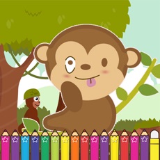 Activities of Monkey Coloring Game for Kids First Edition