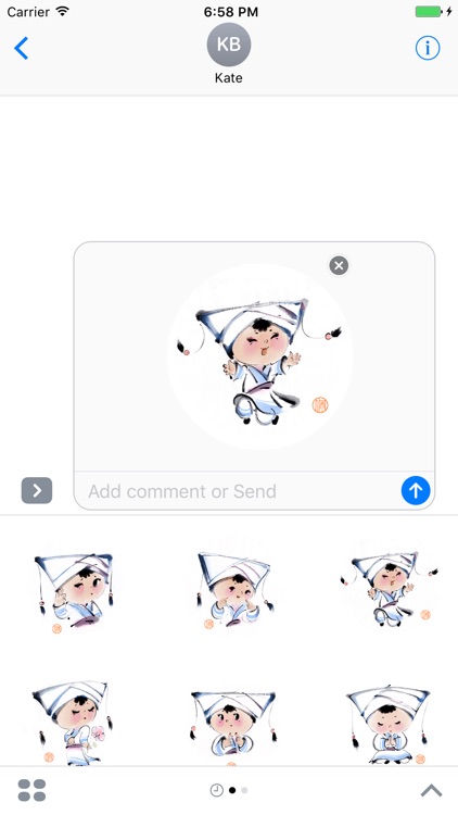 China Doll Stickers