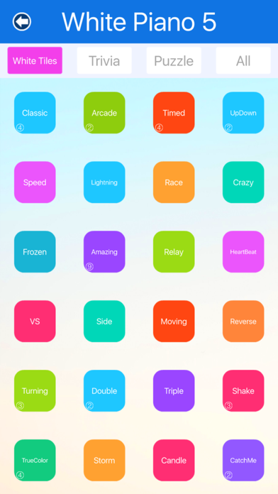 White Piano 5 : Tiles Master 5 Magic Trivia games screenshot 2