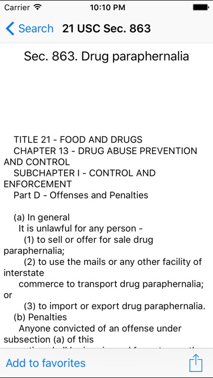 USLaw 21 USC - Federal Food/Drug Law screenshot-3