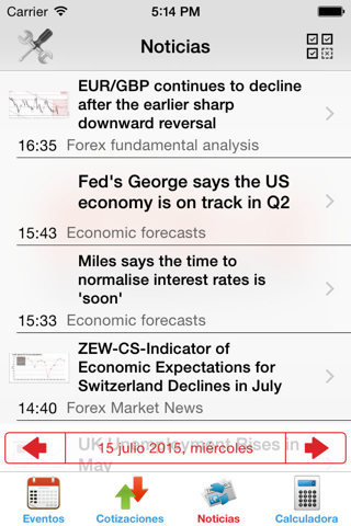 Экономический календарь Forex FxTeam screenshot 4