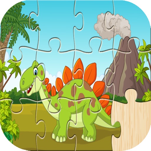 Dino Puzzle : Kids Dinosaur Jigsaw Puzzles Games Icon