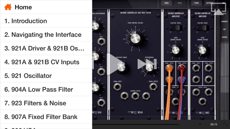 Video Guide For Moog Model 15