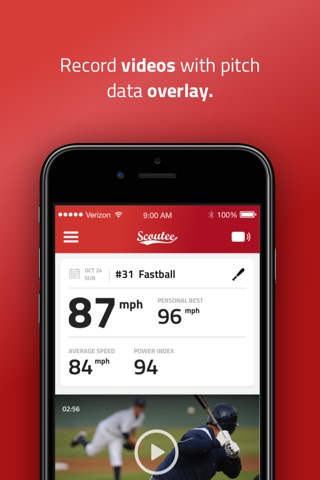 SCOUTEE Baseball Radar Gun screenshot 3