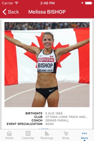 Athletics Canada screenshot 4