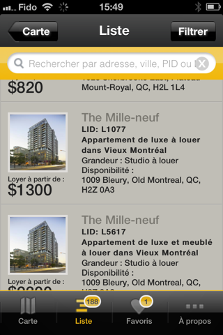 AppartMapp – Recherche d'appartements au Canada screenshot 2