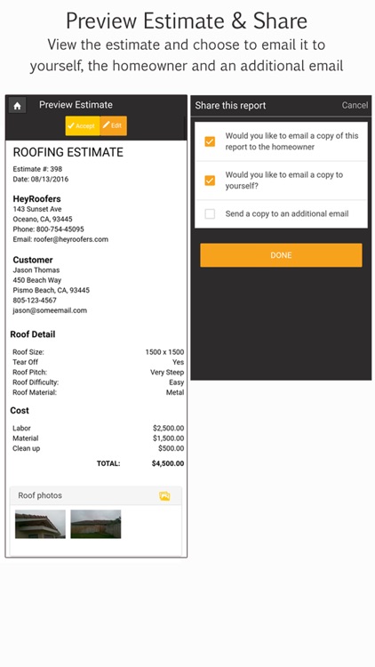 Roofing Estimates App screenshot-3