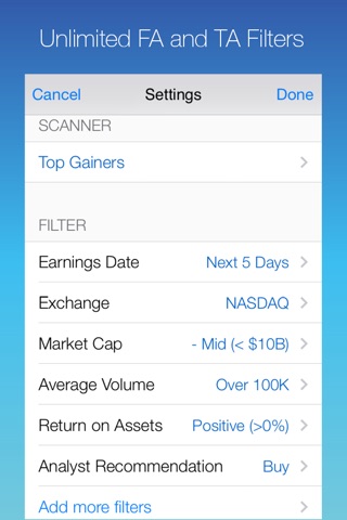 Stock Screener: Stocks Finder with Easy Filters screenshot 2