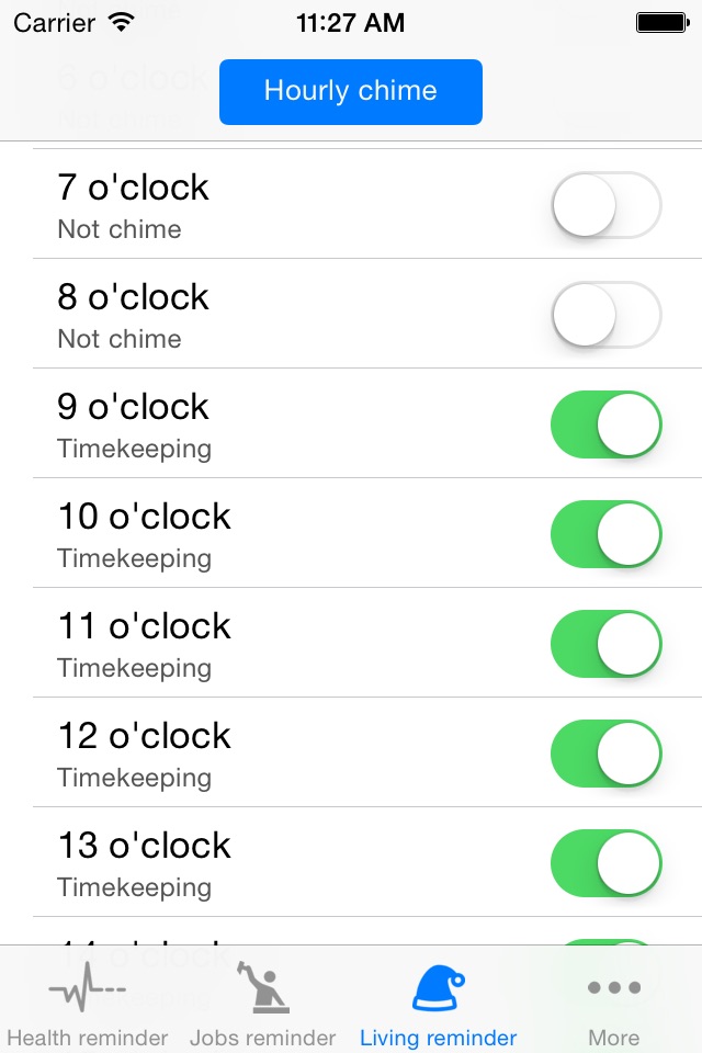 Slob Reminder- hourly schedule screenshot 4