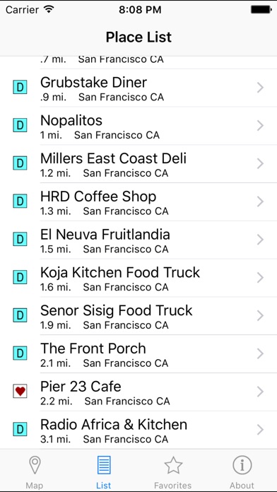 Locator For Diners Drive Ins And Dives By Mapmuse review screenshots
