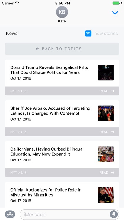 IM News: Share Updates in Sports, Tech, Politics