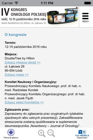 IV Kongres Onkologii Polskiej screenshot 2