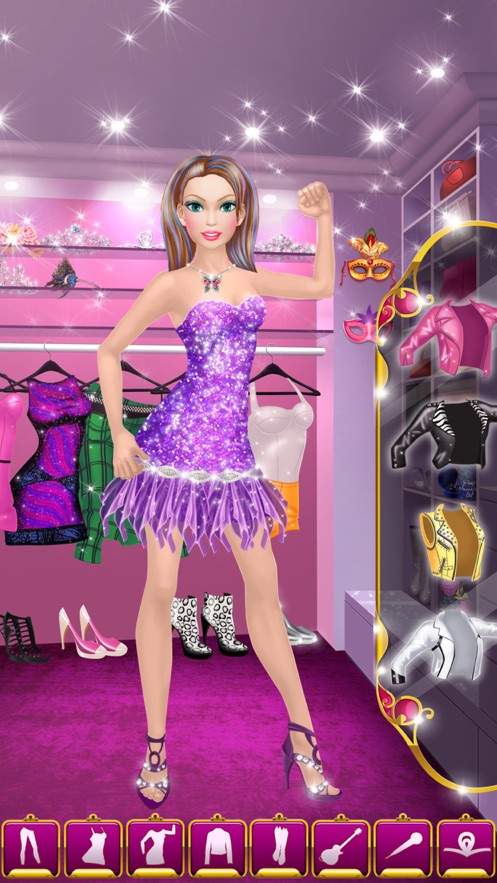 pop star makeover: girl makeup and dressup game