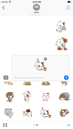 Lovely Stray Cat - Animated Stickers And Emoticons(圖2)-速報App