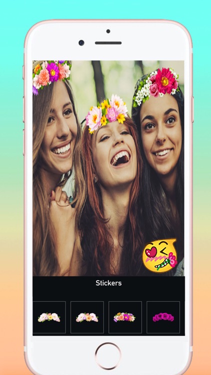 Faceu stickers - funny filters Dog face and Emoji