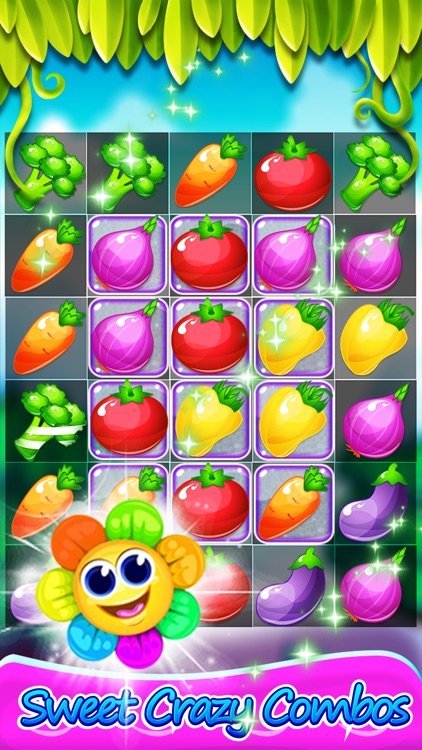 Charm Veggie Hero - New Best Magic Garden Match 3