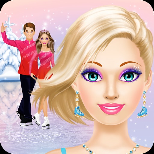 Figure Skater - Girls Makeup & Dressup Salon Game Icon