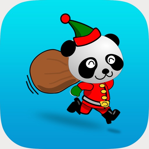 Panda Christmas Sticker
