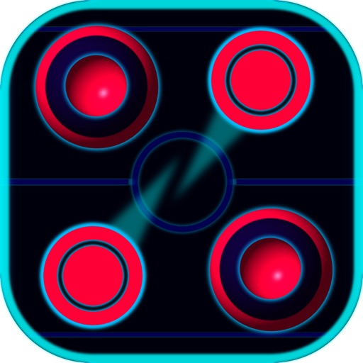 Air Hockey Blue Icon