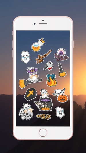 Scary Bird Halloween Stickers