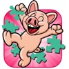 Crazy Village Pig And Friend Jigsaw Puzzle Game