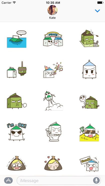 Milk Carton Box Sticker