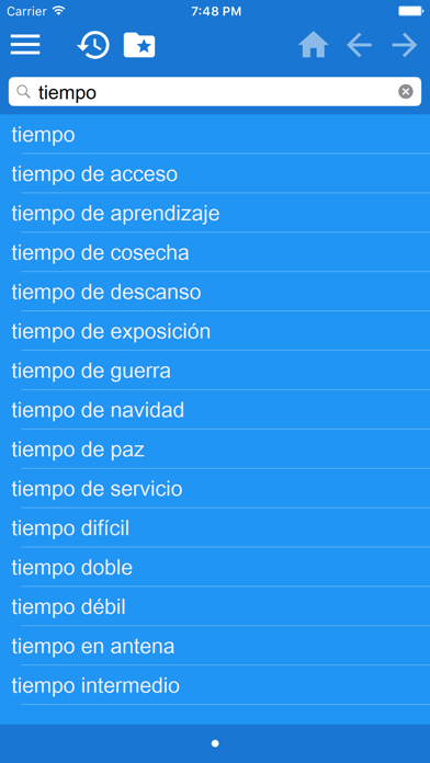 Screenshot #1 pour Spansk Svensk ordlista