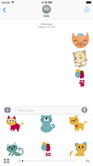 Cat Stickers Pack For iMessage App Store(圖1)-速報App