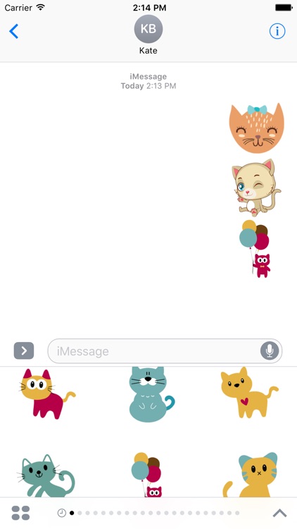 Cat Stickers Pack For iMessage App Store