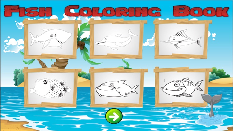 Fish Coloring Book for Children