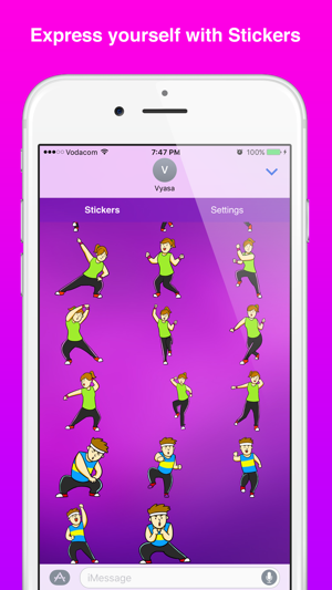 Zumoji Dancing & Fitness emoji Stickers(圖3)-速報App