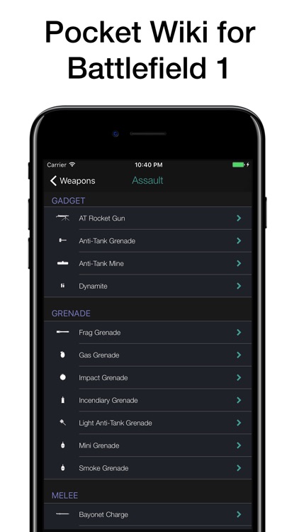 Pocket Wiki for Battlefield 1