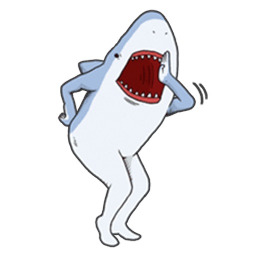 Strange Shark Man - Stickers for iMessage icon