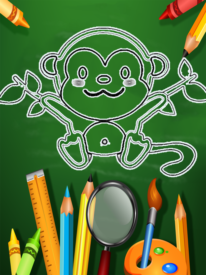 Monkeys Coloring Fun for kids the Fifth Edition