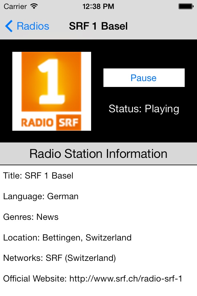 Switzerland Radio Live Player (Schweiz / Swiss) screenshot 4