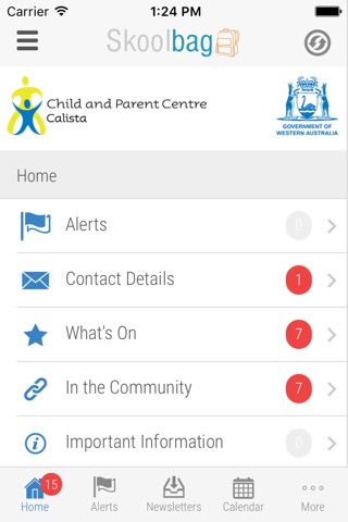 Child and Parent Centre Calista - Skoolbag screenshot 2