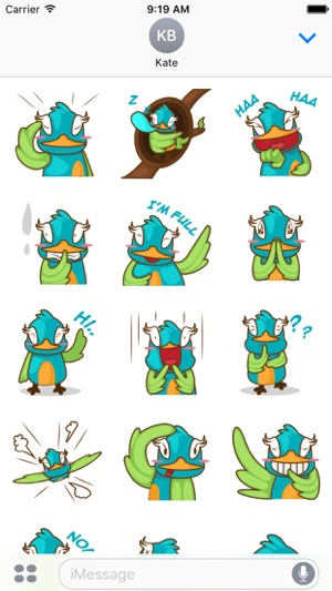 Burdz the bird for iMessage Sticker(圖3)-速報App