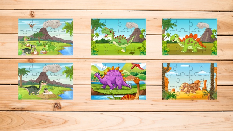 Dinosaur Park Jigsaw Puzzle Games Free For Kids