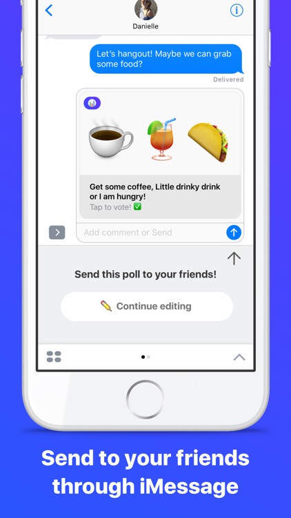 Emoji Poll - Send surveys to friends with iMessage