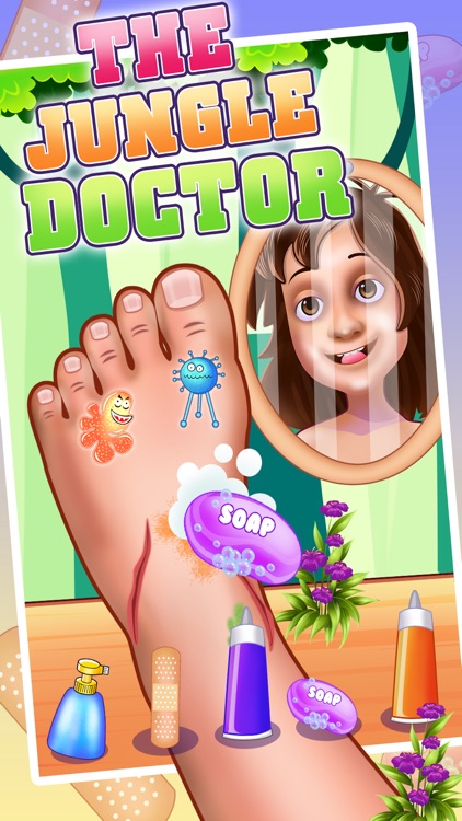 The Jungle Doctor: Foot spa hospital game for kids